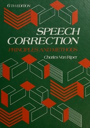 Cover of edition speechcorrection0000vanr