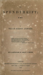 Cover of edition spendthrifttale00ainsrich
