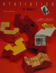 Cover of edition statistics0000mccl_s8z9