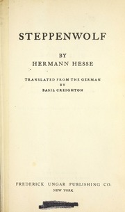 Cover of edition steppenwolf00hess_2