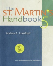 Cover of edition stmartinshandboo0000luns