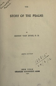 Cover of edition storyofpsalms00vanduoft