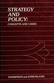 Cover of edition strategypolicyco0000thom
