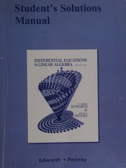 Cover of edition studentssolution0000edwa