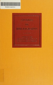 Cover of edition studiesinbibliog0000unse_x8j6