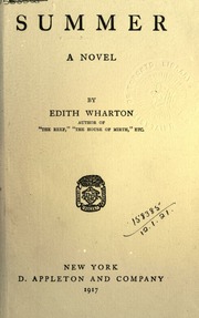 Cover of edition summernovel00wharuoft