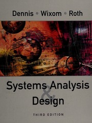 Cover of edition systemsanalysisd0000denn