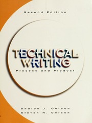 Cover of edition technicalwriting00gers