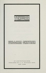 Cover of edition tekwarshat00shat