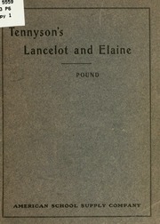 Cover of edition tennysonslancelo00tenn