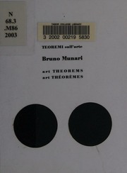 Cover of edition teoremisullartea0000muna