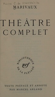 Cover of edition theatrecomplet0000unse