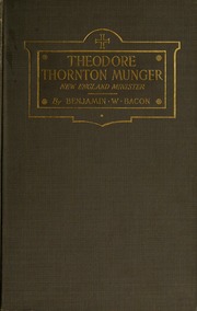 Cover of edition theodorethornton00bacorich