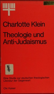 Cover of edition theologieundanti0000klei