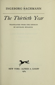 Cover of edition thirtiethyear00bach