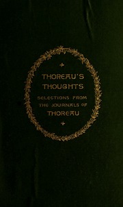 Cover of edition thoreausthoughts00thor