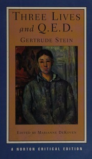 Cover of edition threelivesandqed0000stei