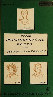 Cover of edition threephilosophic0000sant