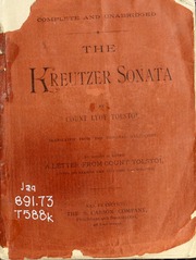 Cover of edition tolstoikreutzer