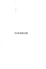 Cover of edition totemism00frazgoog