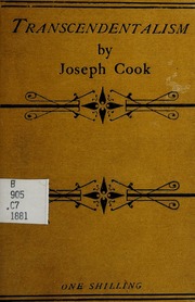 Cover of edition transcendentalis0000cook