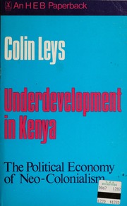Cover of edition underdevelopment0000leys