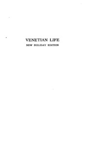 Cover of edition venetianlife00howegoog