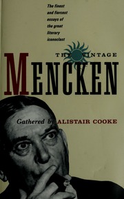 Cover of edition vintagemencken00menc_0
