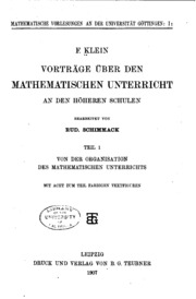 Cover of edition vortrgeberdenma01kleigoog