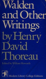 Cover of edition waldenotherwriti0000thor_x3m4