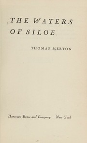 Cover of edition watersofsiloe0000mert