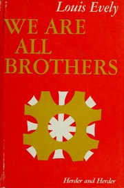 Cover of edition weareallbrothers00evel