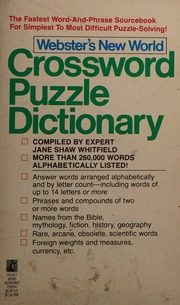 Cover of edition webstersnewworld0000jane