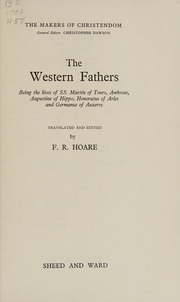 Cover of edition westernfathersbe0000hoar