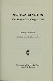 Cover of edition westwardvisionst00lave