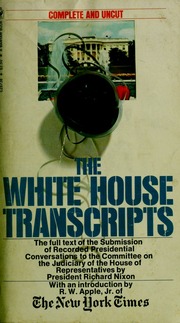 Cover of edition whitehousetransc00nixorich