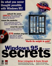 Cover of edition windows95secrets00livi