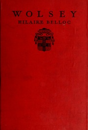 Cover of edition wolsey01bell