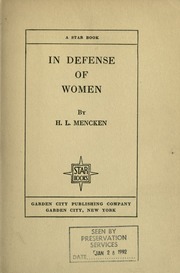 Cover of edition womenindefenseof00mencuoft