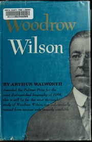 Cover of edition woodrowwilson00walw