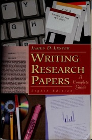 Cover of edition writingresearchp8thedit00lest