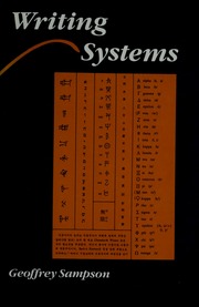 Cover of edition writingsystems00geof