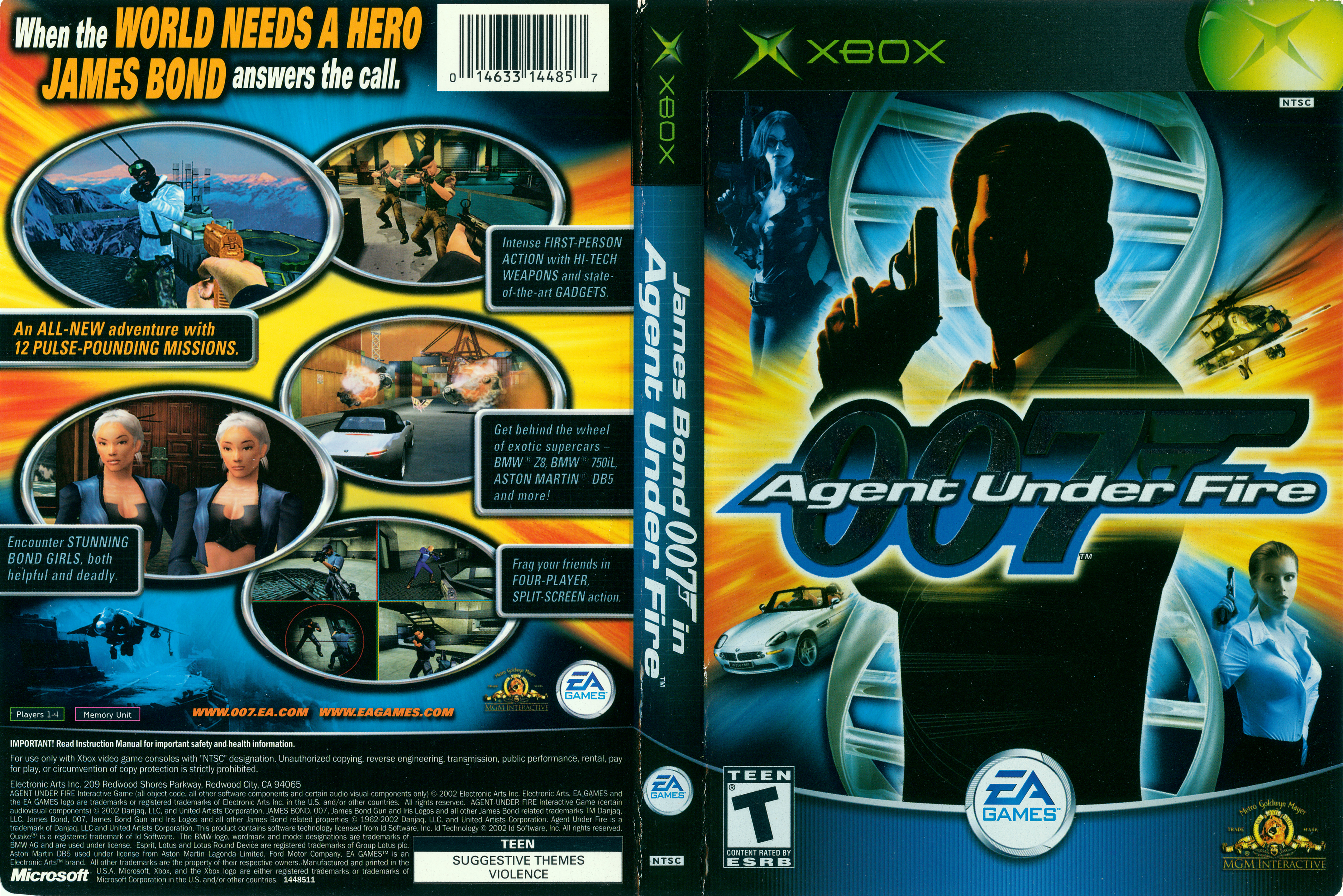 007: Agent Under Fire [Original] (Microsoft Xbox) – Box Scans DPI) : Electronic Arts : Free Download, Borrow, and Streaming : Internet Archive