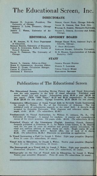 Thumbnail image of a page from 1000 and One--the Blue Book of Non-Theatrical Films