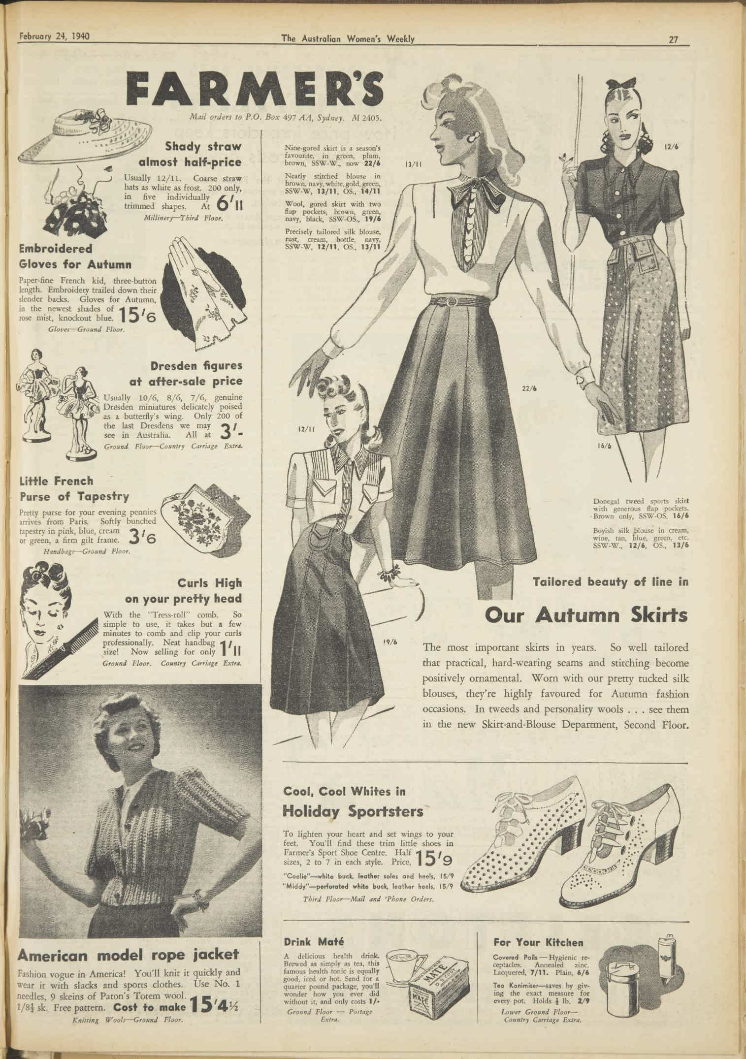 1940 advertisement for Farmer's department store : Free Download, Borrow,  and Streaming : Internet Archive