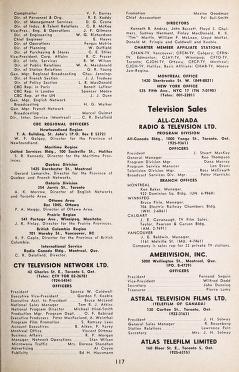 Thumbnail image of a page from Film Weekly 1962-63 year book : Canadian motion picture industry with television section