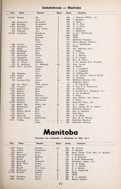 Thumbnail image of a page from Film Weekly 1962-63 year book : Canadian motion picture industry with television section