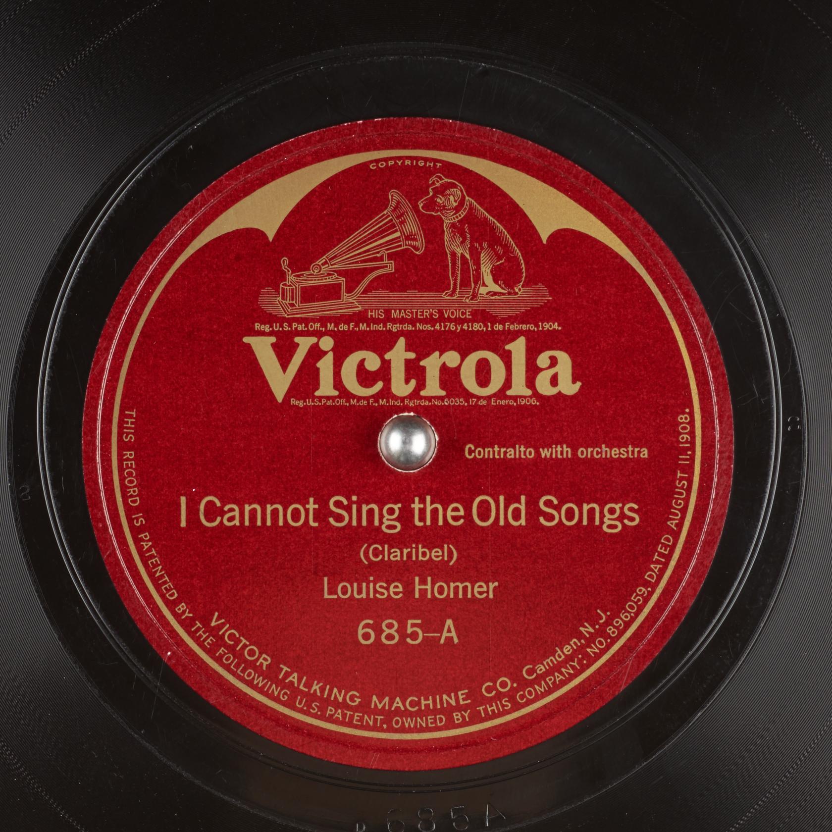 I Cannot Sing the Old Songs : Louise Homer : Free Download, Borrow, and Streaming : Internet Archive