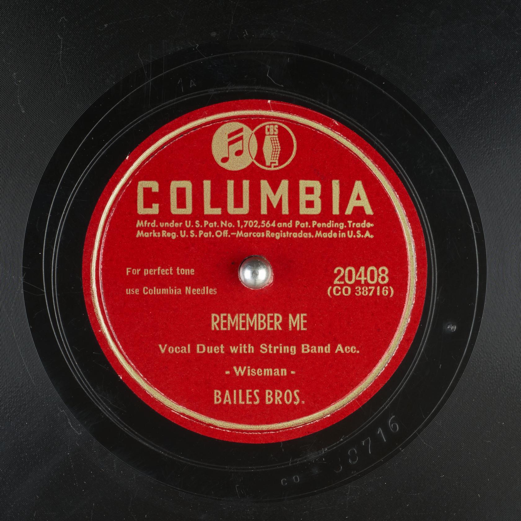 REMEMBER ME : BAILES BROS. : Free Download, Borrow, and Streaming 