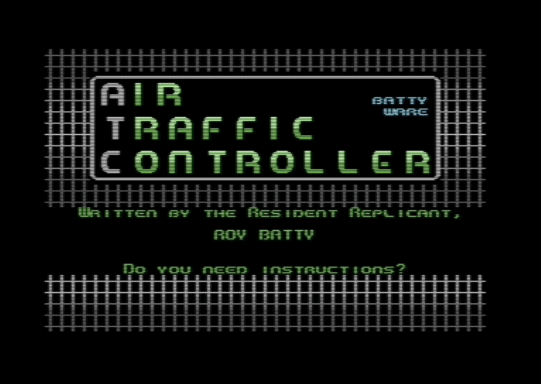 C64 game ATC: Air Traffic Controller
